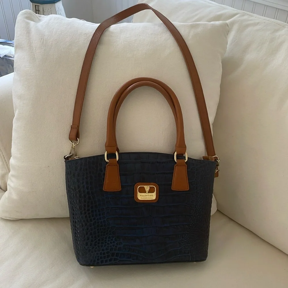 Valentina leather satchel